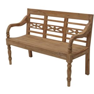 Teak stationsbank / teak tuinbank