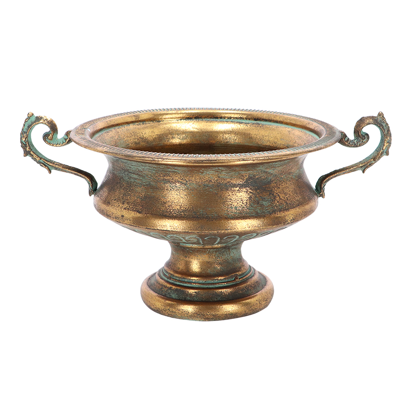 Esschert Design Aged Metal franse vaas hoogte 21 cm