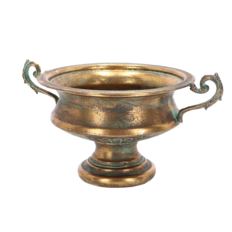 Esschert Design Aged Metal franse vaas hoogte 21 cm - Afbeelding 3
