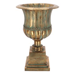 Esschert Design Aged Metal franse vaas hoogte 56 cm