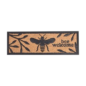 Esschert Design Bijenprint deurmat rubber/kokos