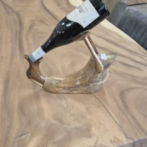 Dronken eend – wijnfles houder