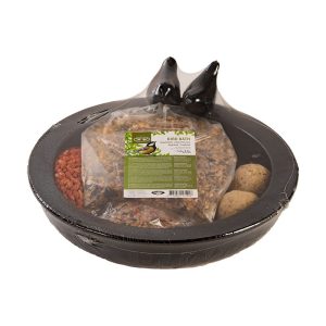 Esschert Design Vogelbad keramiek rond incl. voer
