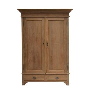 Teak garderobekast 140 cm – Teak linnenkast 140 – Deelbaar