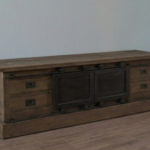 Industrieel tv meubel stalen deuren 150 cm