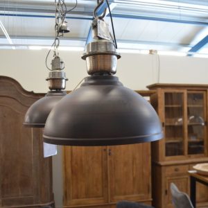 Industriële Hanglamp Rusty Brown/White – Ø 50cm