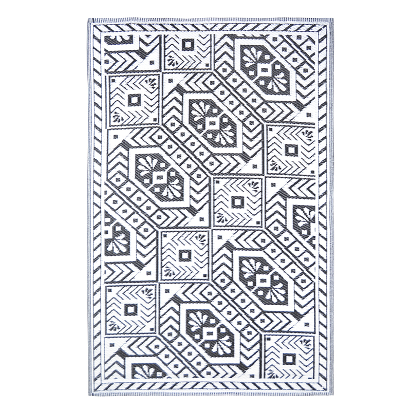 Esschert Design Tuintapijt diamant z/w S - Afbeelding 3