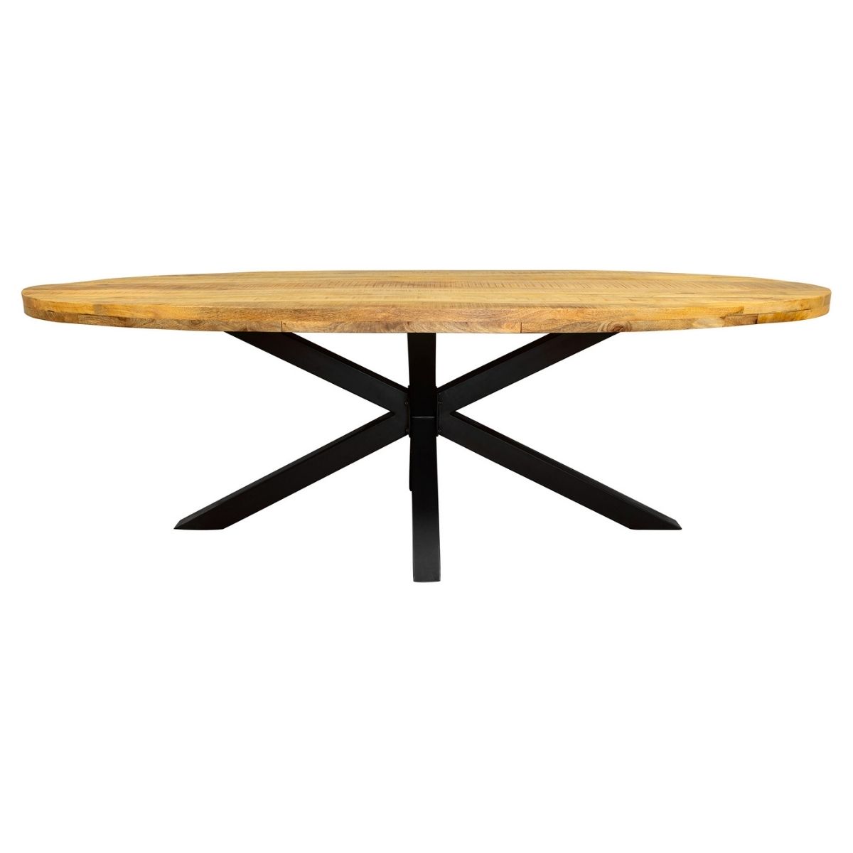 Ovale mango eetkamertafel - Afbeelding 2