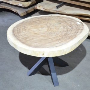 Ronde Suar boomstamtafel- 100- 120 cm-BT171