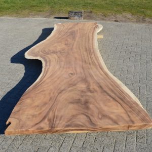 Boomstamtafel 400 cm suar -BT987- 4 meter boomstamtafel