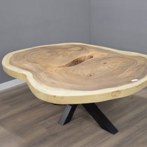 Suar boomstamtafel rond 165-200 cm- BT834