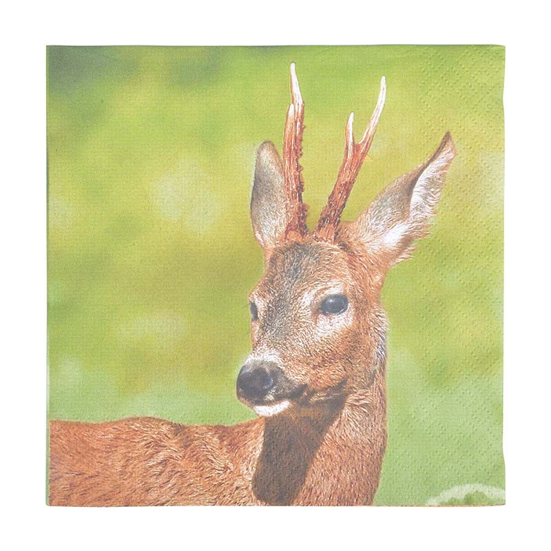 Esschert Design Papieren servetten ree 33 x 33 cm - Afbeelding 2