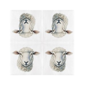 Esschert Design Papieren servetten schaap 33 x 33 cm