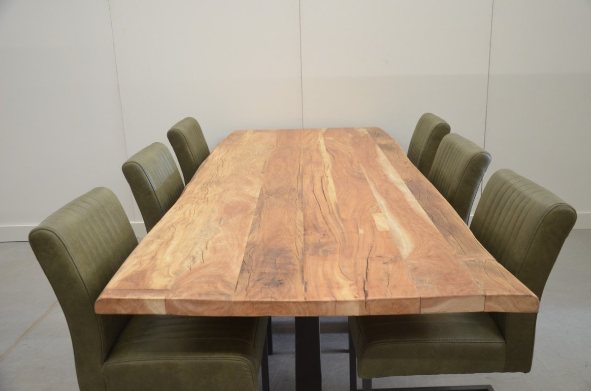 Teak boomstamtafel ‘old wood’ - Afbeelding 4