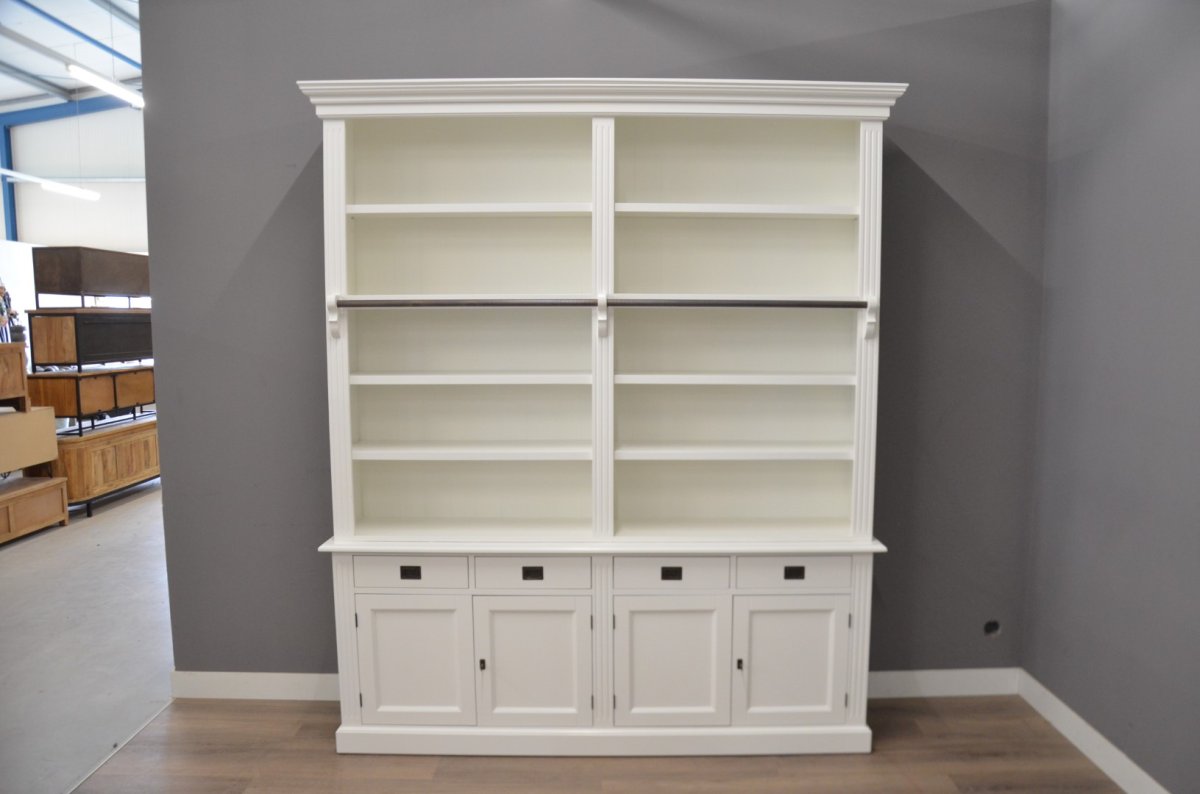 Witte boekenkast 200 cm - Afbeelding 3