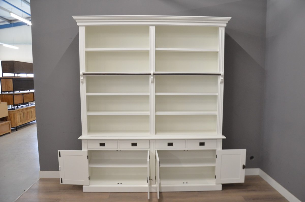 Witte boekenkast 200 cm - Afbeelding 5