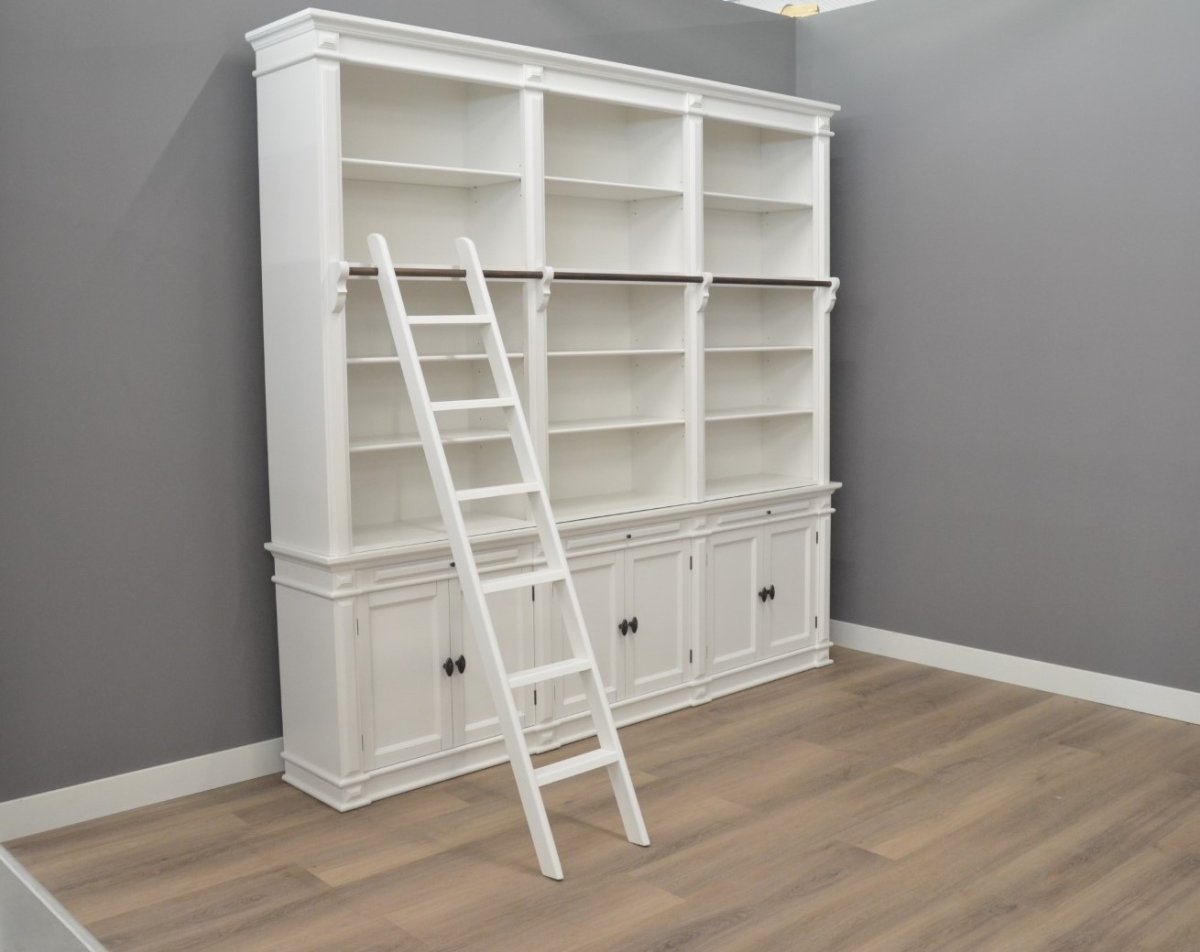 Witte boekenkast 250 cm - Afbeelding 5