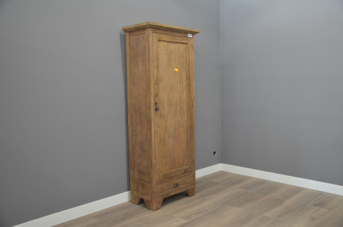 Dichte 1 deurs teak kast - Afbeelding 6