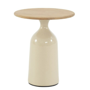 June hoogglans keramiek onderstel creme voor salontafel 45 cm � (H 55)