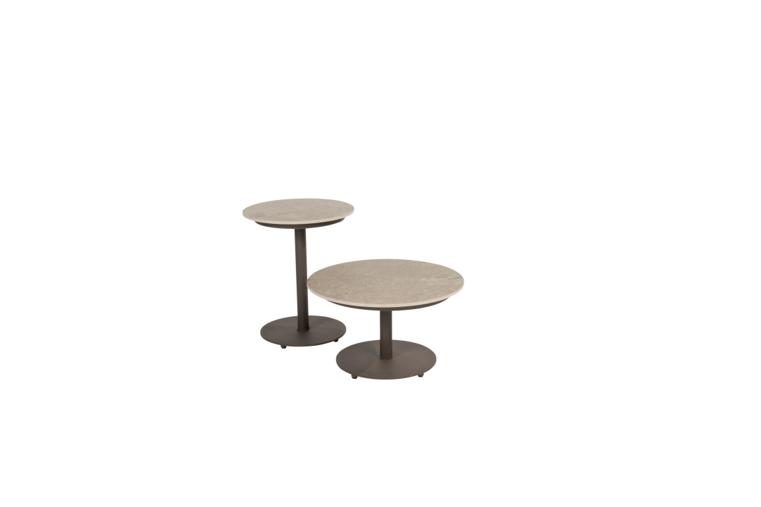 Loungetafel Boaz terre – Ø60×35 cm - Afbeelding 3
