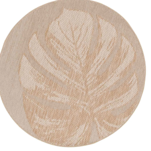 Naturalis karpet leaf taupe – Ø160 cm