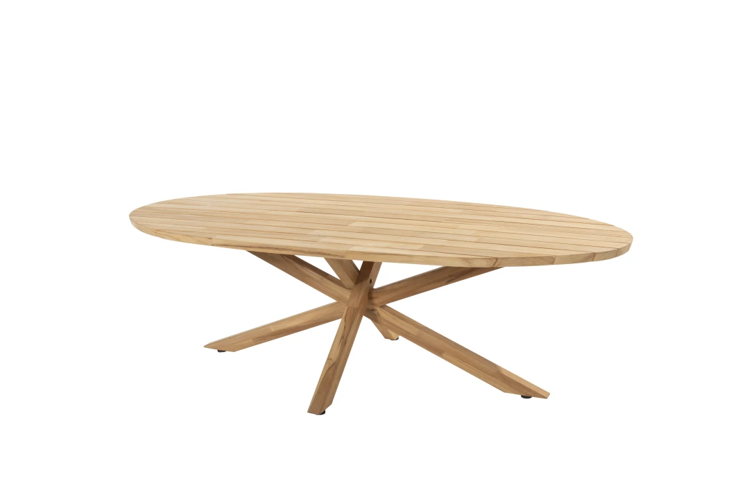 Prado ovaal teak tafelblad 240 x 115 cm. - Afbeelding 3