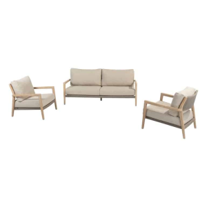 Stoel-bank loungeset Julia 3-dlg