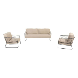 Stoel-bank loungeset Prego 3-dlg
