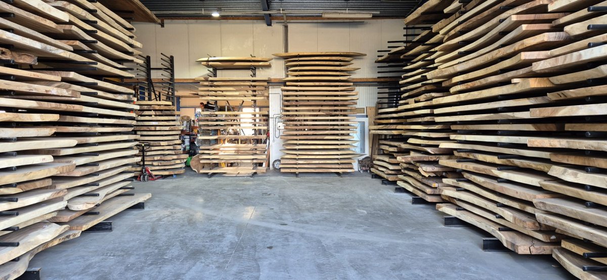 Industriële acacia eettafel 300 cm – Industriële acacia eettafel 3 meter - Afbeelding 6